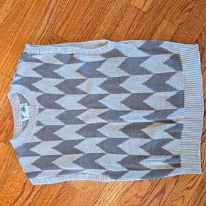 Vintage 100% Cotton Sweater Vest | Fatigue & Khaki | Size Small